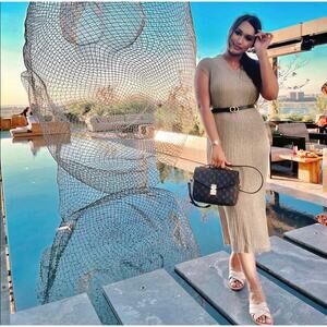 ZARA METALLIC THREAD KNIT TUNIC